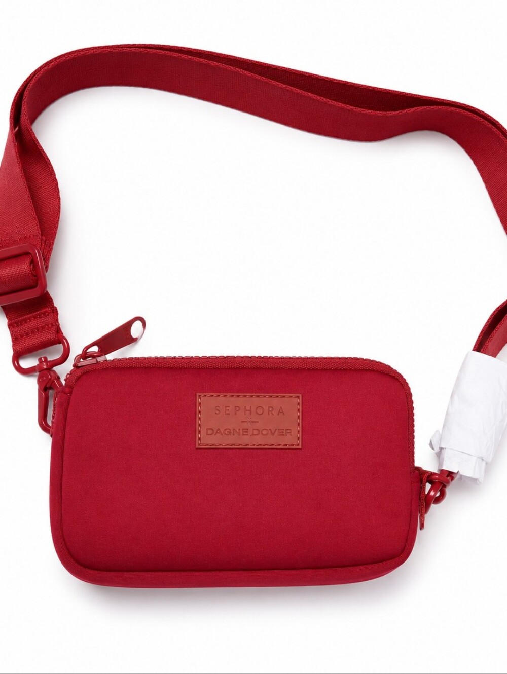 Sephora x Dagne Dover Neoprene Crossbody Bag Adjustable Strap Limited Edition